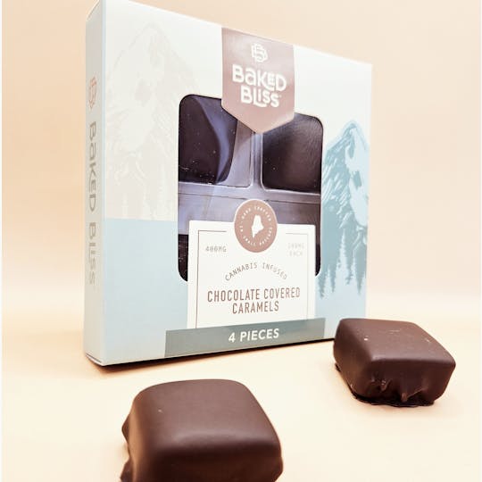 Baked Bliss Edibles - Baked Bliss 400mg Chocolate Covered Caramels - 1
