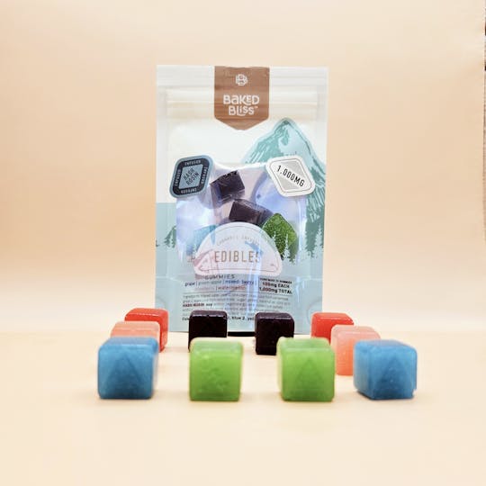 Baked Bliss Edibles - Baked Bliss 1000mg Hash Rosin Gummies - 1
