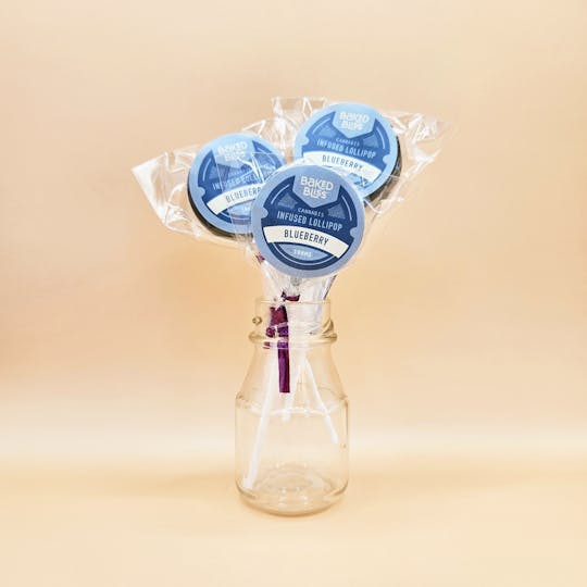 Baked Bliss Edibles - Baked Bliss 100mg Blueberry Lollipop - 1