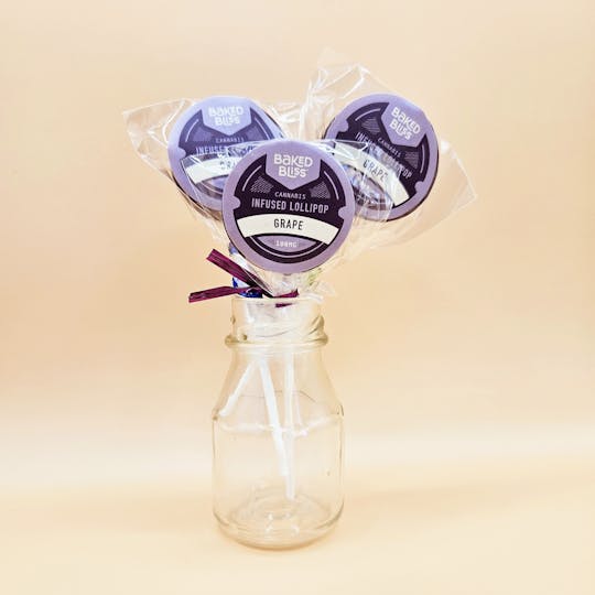 Baked Bliss Edibles - Baked Bliss 100mg Grape Lollipop - 1