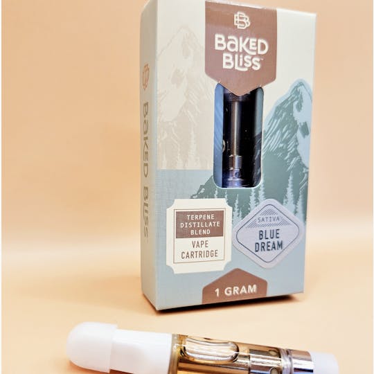Baked Bliss Edibles - Baked Bliss 1g Blue Dream Cartridge - 1