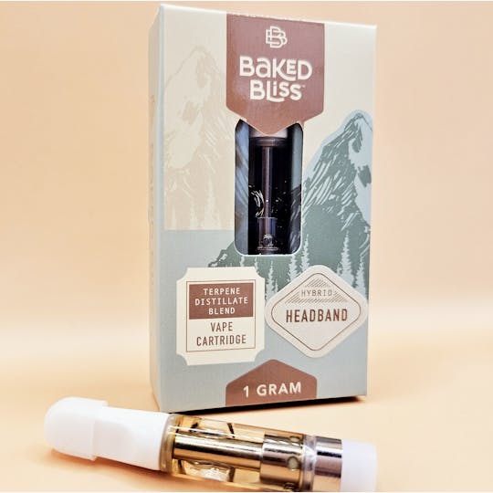 Baked Bliss Edibles - Baked Bliss 1g Headband Distillate Cartridge - 1