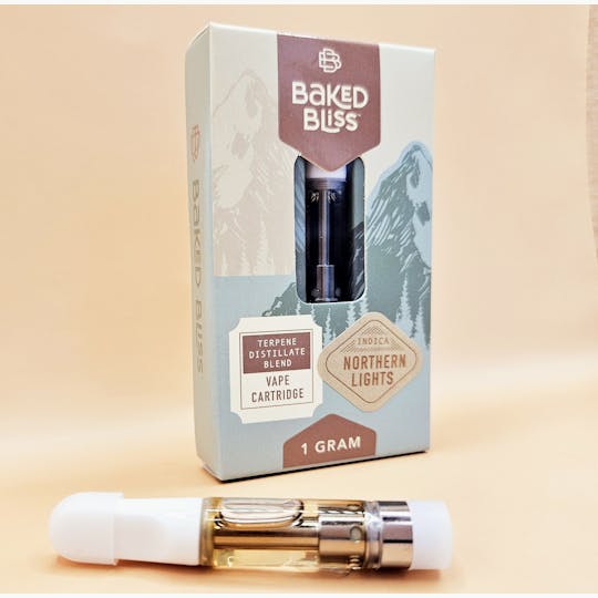 Baked Bliss Edibles - Baked Bliss 1g Northern Lights Distillate Cartridge - 1