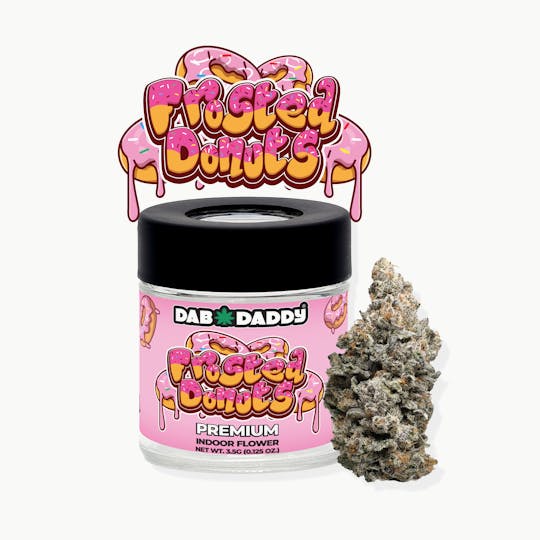 Dab Daddy Ⓡ - Frosted Donuts 3.5g- Dab Daddy® INDICA Premium Indoor Flower - 1