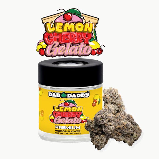 Dab Daddy Ⓡ - Lemon Cherry Gelato (LCG) Flower Dab Daddy® 3.5g Premium Indoor Flower - 1