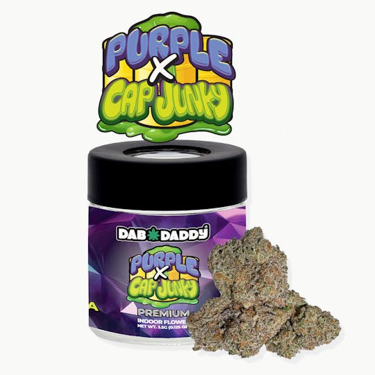 Dab Daddy Ⓡ - Purple Push Pops X Cap Junky Flower Dab Daddy® 3.5g Premium Indoor Flower - 1