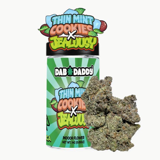 Dab Daddy Ⓡ - Thin Mint Cookies X Jealousy Flower Dab Daddy® 14g Premium Indoor Flower - 1