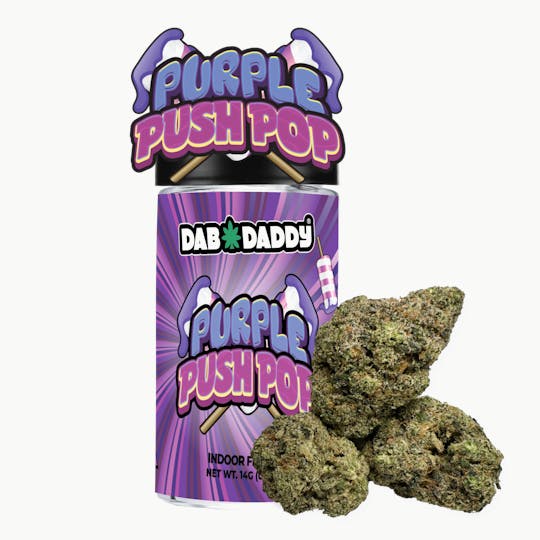 Dab Daddy Ⓡ - Purple Push Pop Flower Dab Daddy® 14g Premium Indoor Flower - 1