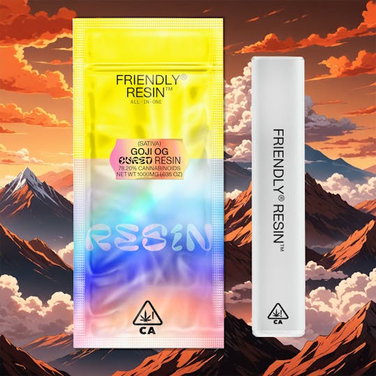 Friendly Brand - Goji OG | Sativa | 1g Cured Resin ALL-IN-ONE - 1