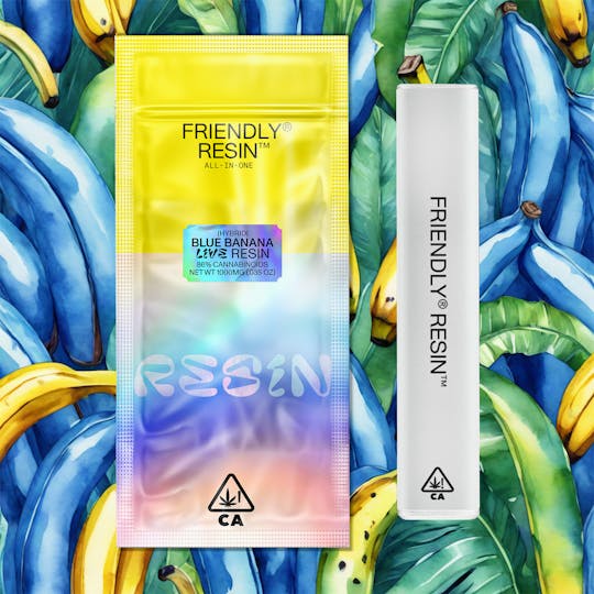 Friendly Brand - Blue Banana | Hybrid | 1g Live Resin ALL-IN-ONE - 1