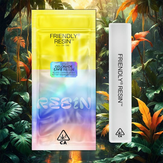 Friendly Brand - Gelonade | Sativa | 1g Live Resin ALL-IN-ONE - 1