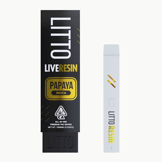 LITTO - LITTO - Papaya - Live Resin All-In-One - Indica - 1G - 1