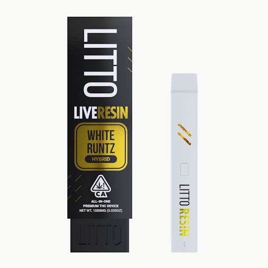 LITTO - LITTO - White Runtz - Live Resin All-In-One - Hybrid - 1G - 1
