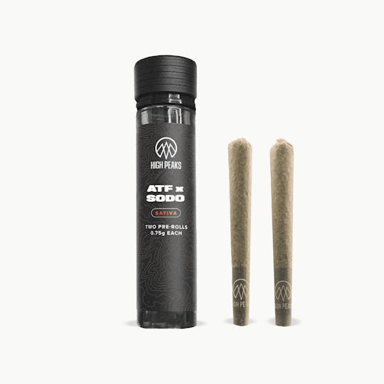High Peaks - ATF x SODO | Sativa | 2-Pack Pre-Rolls | 0.75g Each - 1