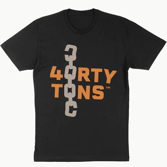 40 Tons - 40 Tons Logo Tee - Black - 1