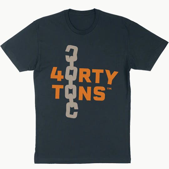40 Tons - 40 Tons Logo Tee - Navy - 1