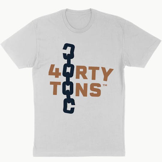 40 Tons - 40 Tons Logo Tee - White - 1