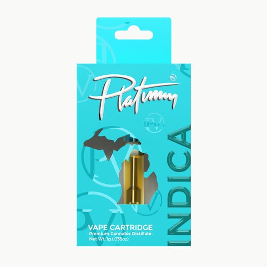 Platinum Vape - Platinum Vape - Elephant Ear (Indica) 1g cartridge - 1
