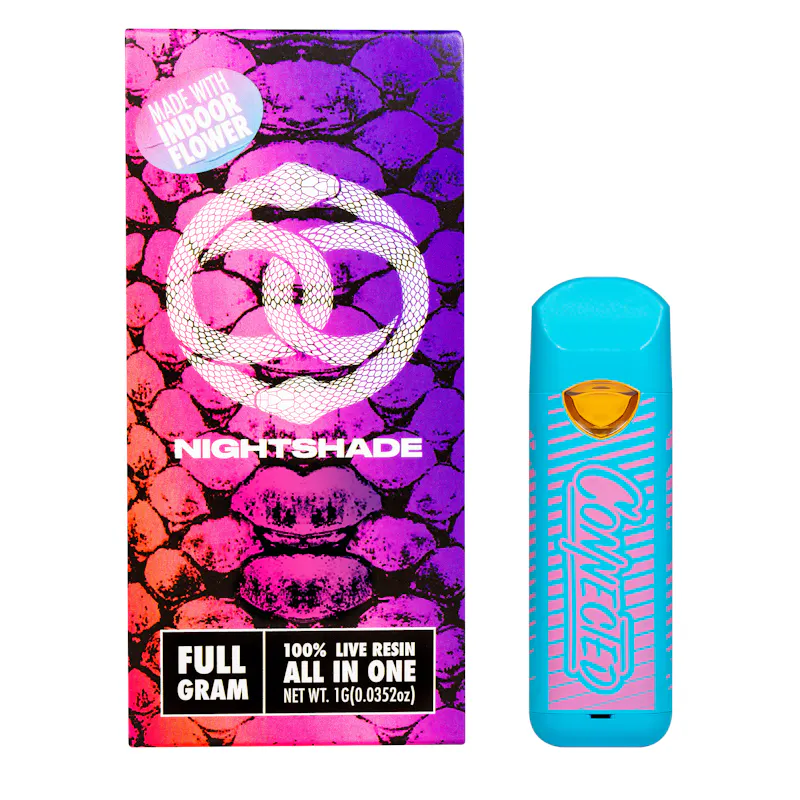 Connected Nightshade - All In One Vape - Full Gram disposable