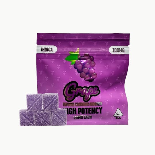 Más - 100mg Indica Grape - High Dose Gummies (20mg each) - 1