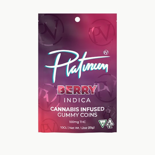 Platinum Vape - Platinum 100mg Gummies - Berry (Indica) - 1
