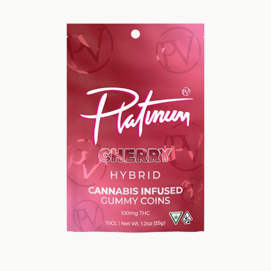 Platinum Vape - Platinum Vape 100mg Gummies - Cherry (Hybrid) - 1