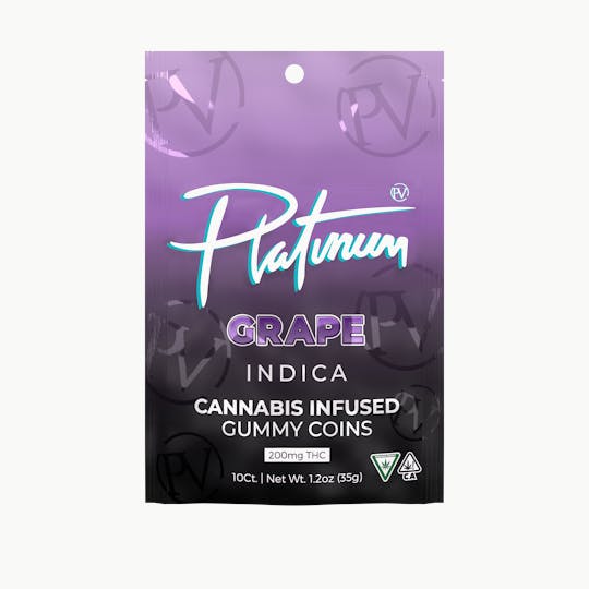 Platinum Vape - Platinum Vape 200mg Gummies - Grape (Indica) - 1