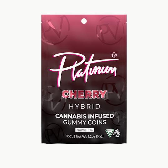 Platinum Vape - Platinum Vape 200mg Gummies - Cherry (Hybrid) - 1