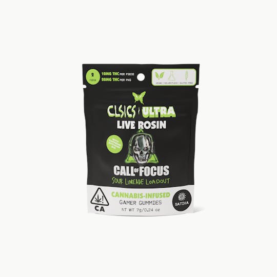 CLSICS Rosin & Rosin Infused Pre Rolls - Call of Focus - 2Pk GUMMIES LIVE ROSIN INFUSED - 1
