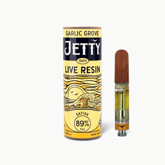 Jetty Extracts - Garlic Grove 100% Live Resin Cartridge 1g - 1