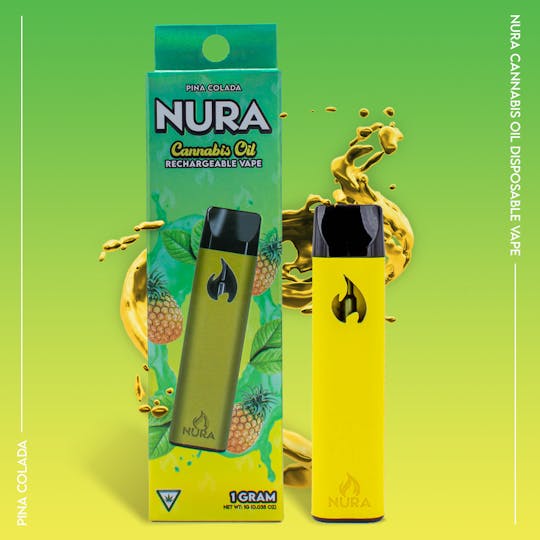 Nura - Nura Cannabis Oil 1G Disposable - Pina Colada - 1