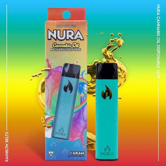 Nura - Nura Cannabis Oil 1g Disposable - Rainbow Belts - 1