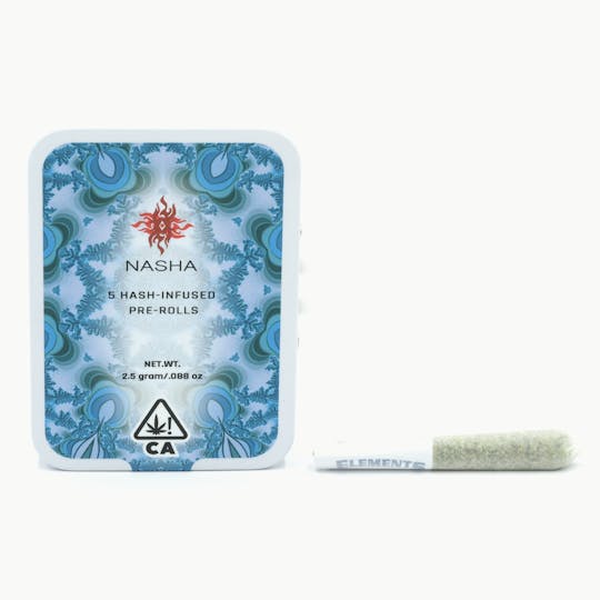 NASHA - Hash Infused PreRolls - 5 pack - Papaya Bomb x Papaya Bomb - 1