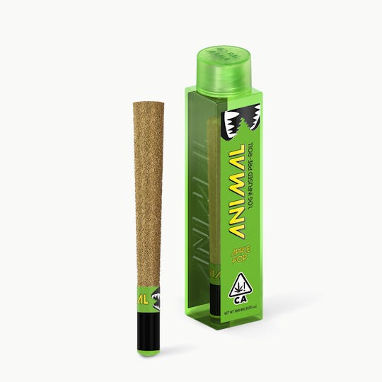 Go Full Animal - ANIMAL - 1G SUPER INFUSED PRE ROLL - APPLE POP - 1