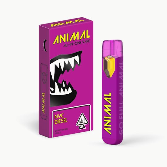 Go Full Animal - ANIMAL - 1G HIGHLY POTENT AIO VAPE PEN - NYC DIESEL - 1