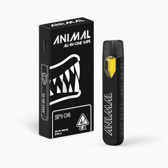 Go Full Animal - ANIMAL - 1G HIGHLY POTENT AIO VAPE PEN - SFV OG - 1