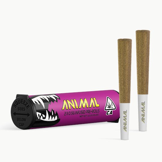Go Full Animal - ANIMAL - 2x .5G SUPER INFUSED PRE ROLL PACK - NYC DIESEL - 1