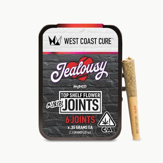 West Coast Cure - Jealousy - Top Shelf CUREjoint Minis 6 x .35g - 1