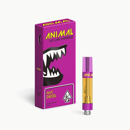 Go Full Animal - ANIMAL - 1G ANIMAL - 1G HIGHLY POTENT 510 VAPE CART - NYC DIESEL - 1