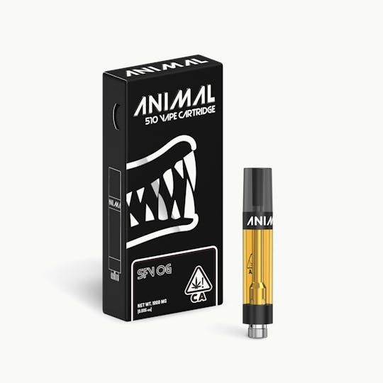 Go Full Animal - ANIMAL - 1G ANIMAL - 1G HIGHLY POTENT 510 VAPE CART - SFV OG - 1