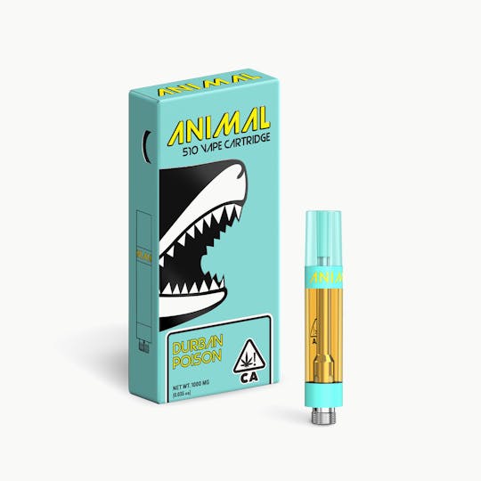 Go Full Animal - ANIMAL - 1G ANIMAL - 1G HIGHLY POTENT 510 VAPE CART - DURBAN POISON - 1