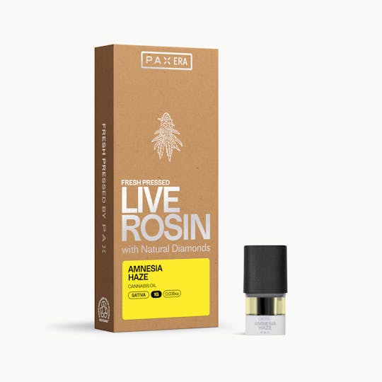 PAX - Live Rosin with Diamonds - Amnesia Haze 1g - 1