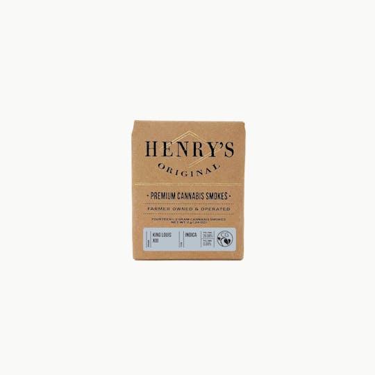 Henry's Original - 7g Total 14-Pack Pre-Rolls (.5g each) - King Louis XIII - 1