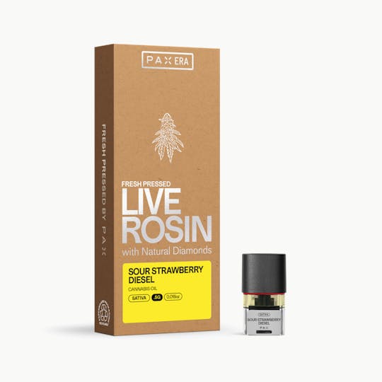 PAX - PAX Live Rosin - Sour Strawberry Diesel - 0.5g Pod - 1