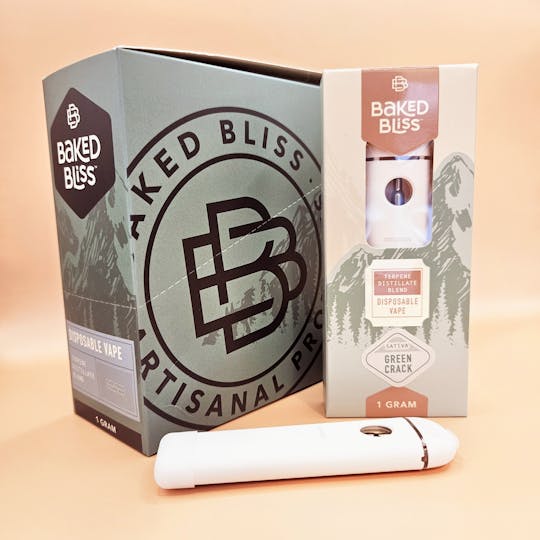 Baked Bliss Edibles - Baked Bliss Green Crack 1g Disposable - 1