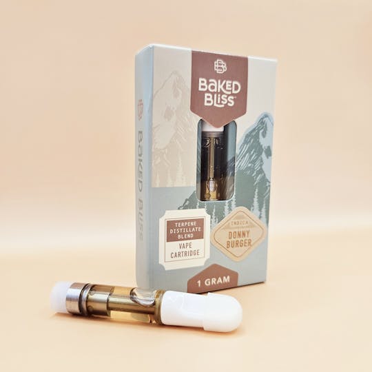 Baked Bliss Edibles - Baked Bliss 1g Donny Burger Distillate Cartridge - 1