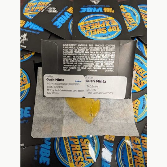 Top Shelf Express - Gush Mintz Shatter (1g) - 1