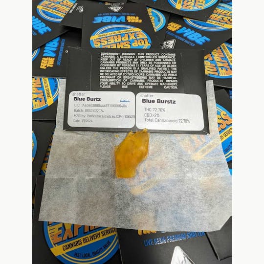 Top Shelf Express - Blue Burstz Shatter (1g) - 1