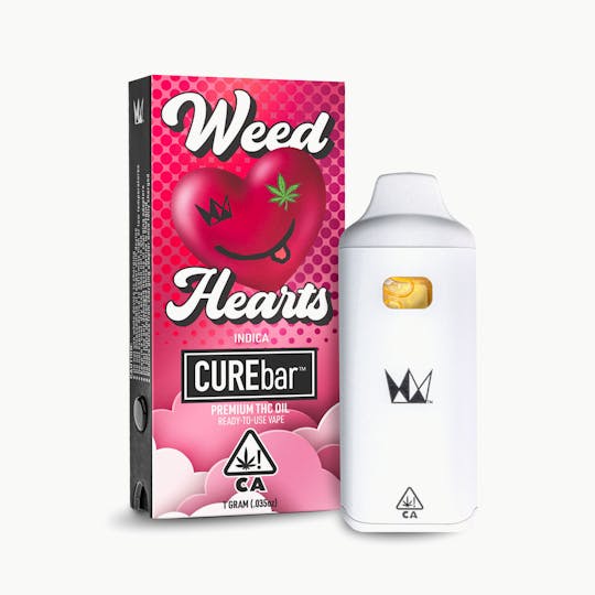 West Coast Cure - Weed Hearts AIO CUREbar - 1g - 1