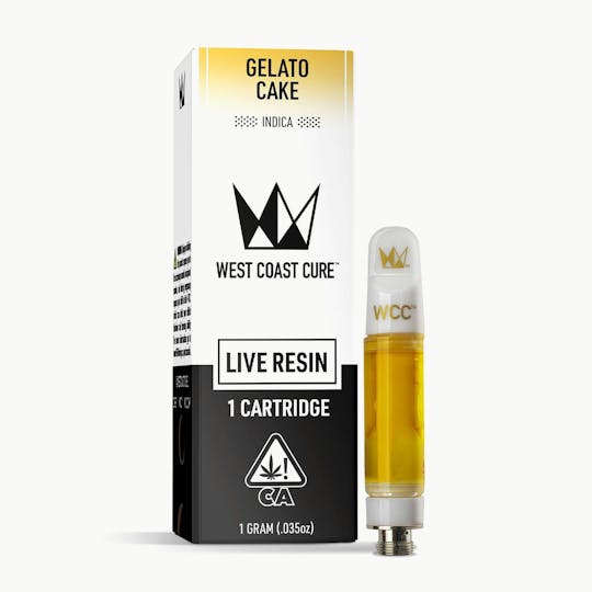 West Coast Cure - Gelato Cake Live Resin Cartridge - 1g - 1